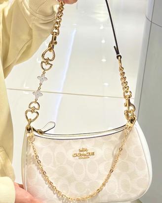 borsa Coach Teri 25- colore bianco ghiaccio