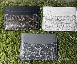 Porta Carte Goyard Bianco-Nero-Grigio