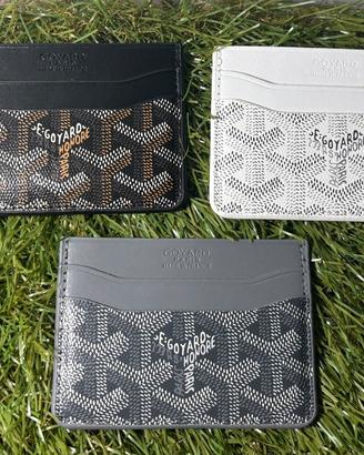 Porta Carte Goyard Bianco-Nero-Grigio