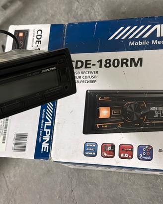 stereo alpine cde-180rm cd/usb