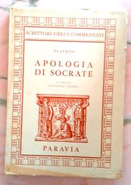 PLATONE - APOLOGIA DI SOCRATE - 1967 PARAVIA