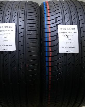 2 GOMME 315 35 22 CONTINENTAL RFT BR1881