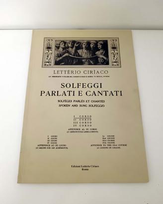 Ciriaco - Solfeggi Parlati e Cantati - Primo Corso