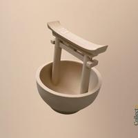 Vaso torii porta piantine - design giapponese