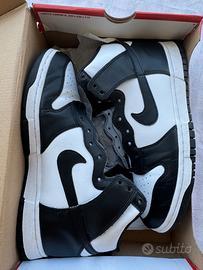 Nike Dunk High Panda Black White 43