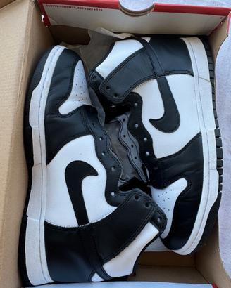 Nike Dunk High Panda Black White 43