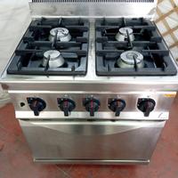 cucina a gas bertos industriale serie 70 con forno