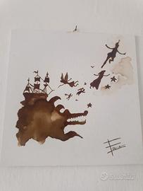 dipinto con pittura al caffè