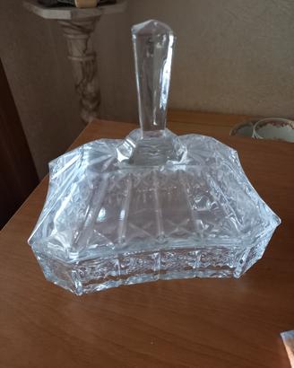 Portaconfetti rettangolare in cristallo