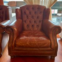 Poltrona in cuoio