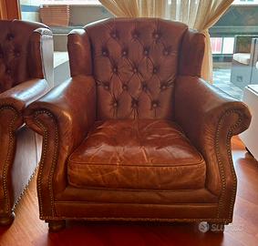 Poltrona in cuoio