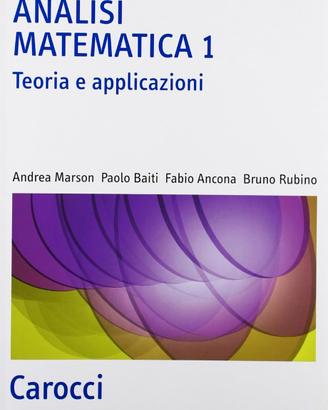 Analisi matematica 1 - Teoria e applicazioni