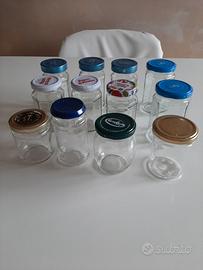 12 vasetti di vetro