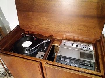Stereo Pioneer anni 70 con mobile
