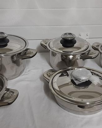BATTERIA CUCINA PENTOLE PLATINUM