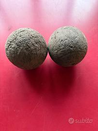 6 paia Bocce in legno