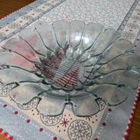 Porta frutta centro tavola in vetro