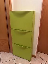 Scarpiera in plastica verde