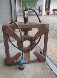 GRIGLIA CON FORNELLO PER BOMBOLA A GAS 40X40