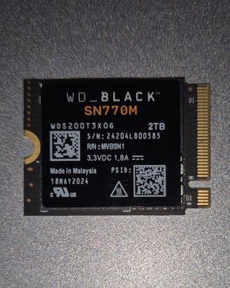 SSD WD BLACK 2TB SN770M M.2 2230 NVMe