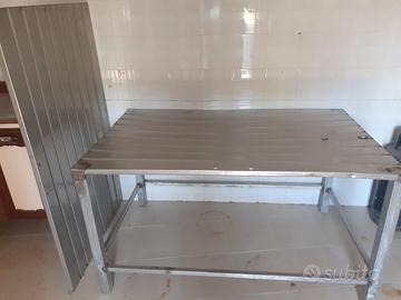tavolo +pianale acciaio inox