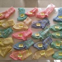 Scarpe,babucce,calze da notte 160 paia varie misur