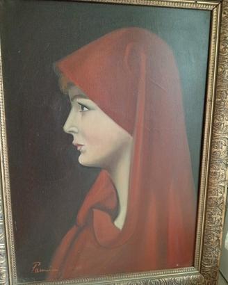 Quadro con cornice dorata cm.81x62