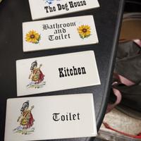 targhette ceramica porte