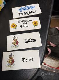 targhette ceramica porte