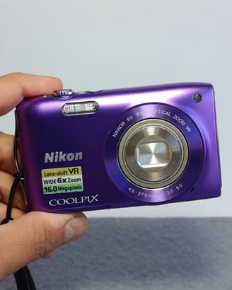 NIKON COOLPIX S3300 Fotocamera VIOLA 16MP