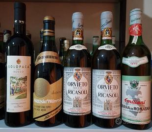 Bottiglie di vino da collezione