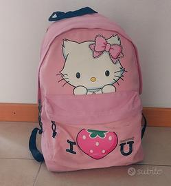 Zaino Scuola Hello Kitty Rosa