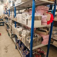 scaffalature metalliche , ripiani , montanti 