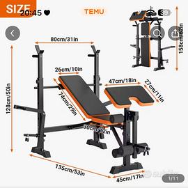 PANCA MULTI USO-PESI NON INCLUSI