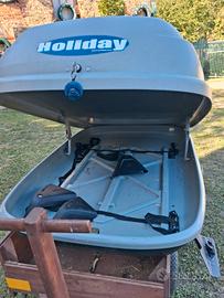 Box tetto auto portatutto Holiday Cora con chiavi