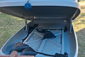 Box tetto auto portatutto Holiday Cora con chiavi