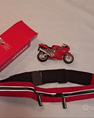 Kit Ducati Corse -Modellino Moto+Marsupio Elastico