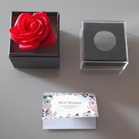 Rosa finta rossa cm 8