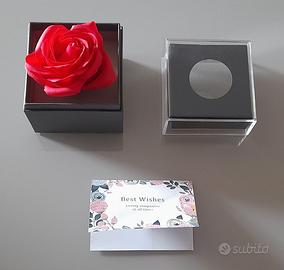 Rosa finta rossa cm 8