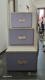 mobile scala e scarpiera per cameretta bambini.