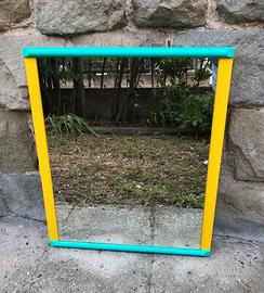 Specchio vintage stile Memphis cm 64x67hx2,5