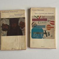 Solzenitsyn + Sklovskij- 2 libri rari ed.I coralli