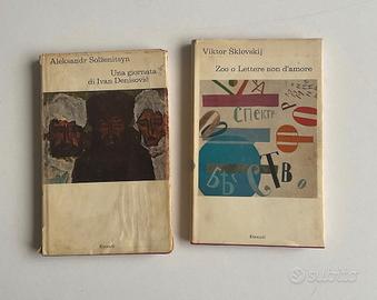 Solzenitsyn + Sklovskij- 2 libri rari ed.I coralli