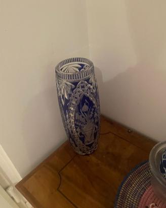 murano vaso blu
