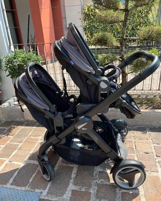 passeggino gemellare/fraterno chicco fully twin e 