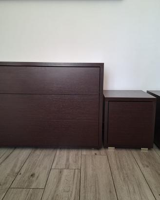 SET COMO' E COMODINI, MARCA MERCANTINI, WENGE'