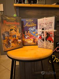 VHS DISNEY INCELOFANATE!!! - PINOCCHIO-ALADDIN-101