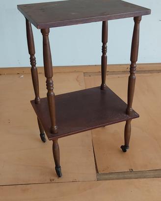 carrello portavivande con ruote vintage 