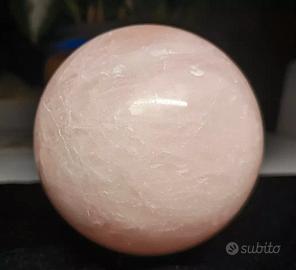 Sfera di Cristallo 2273g Minerale Quarzo Rosa