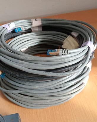 cavi ethernet, circa 50-60 metri + switch